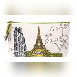 Galison Paris Eiffel Tower Handmade Pouch NWT